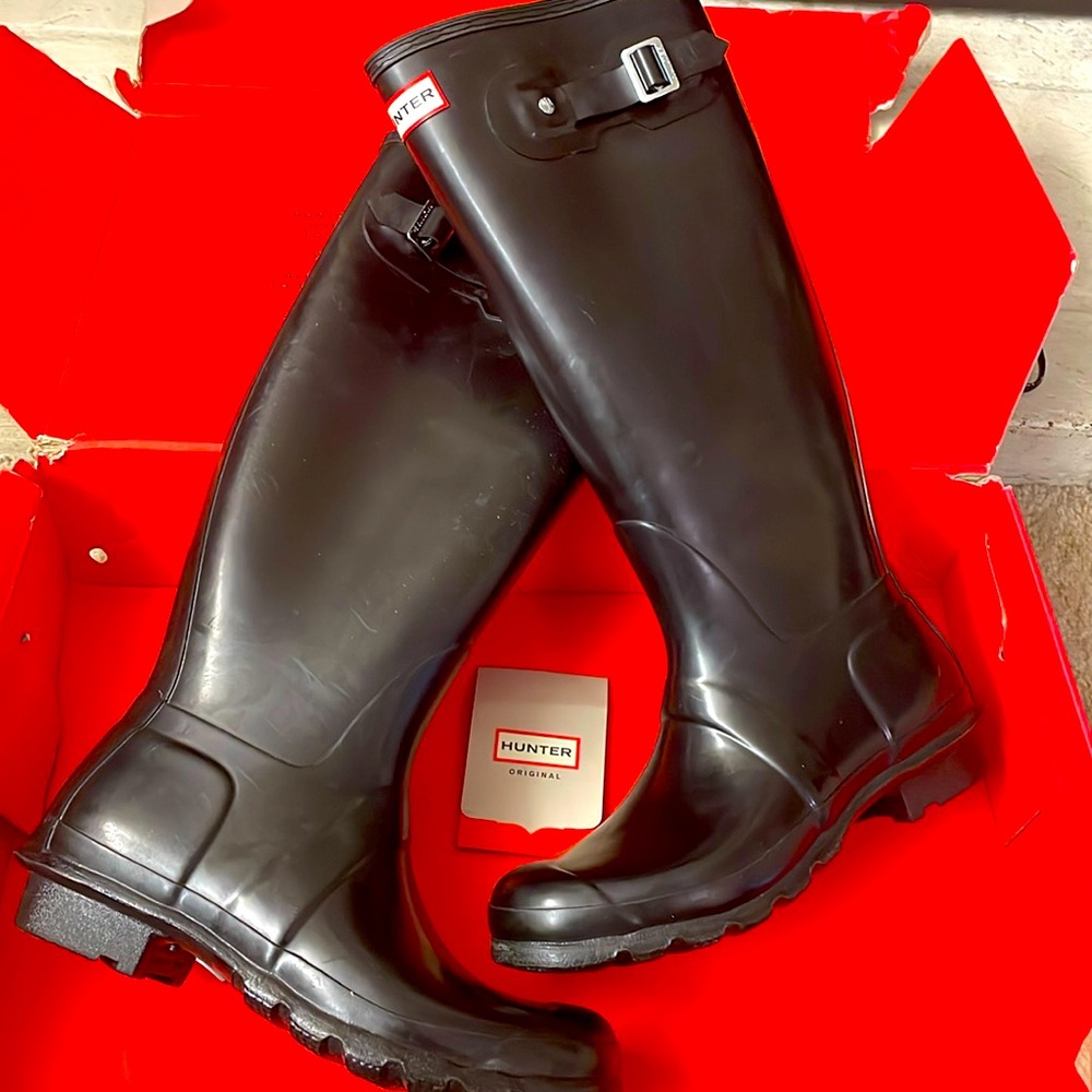 Tall Hunter rain boots